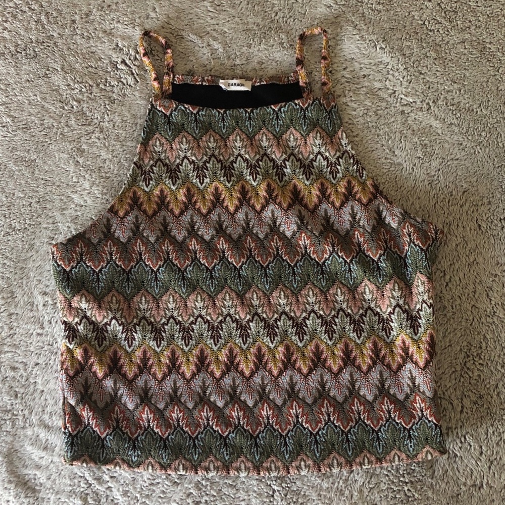 High Neck Crop Top